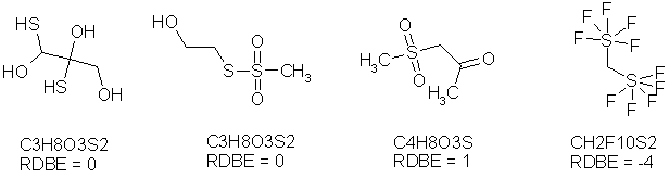 Fiehn Lab Ring Double Bond Equivalents RDBE 